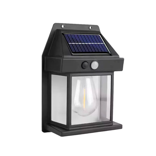 Foco Solar Luz Cálida 1 Ampolleta Sensor de Movimiento